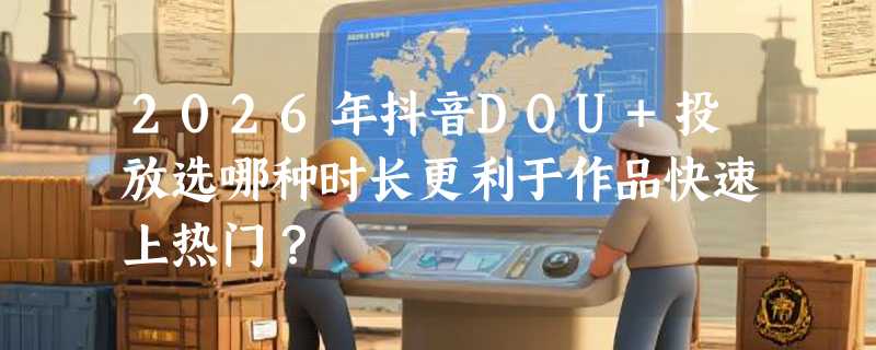 2026年抖音DOU+投放选哪种时长更利于作品快速上热门？