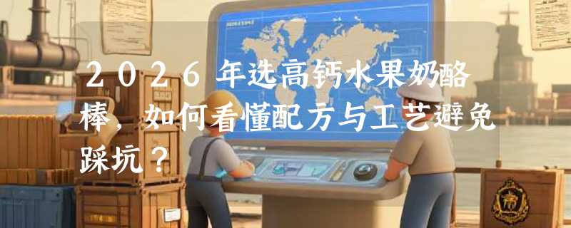 2026年选高钙水果奶酪棒，如何看懂配方与工艺避免踩坑？