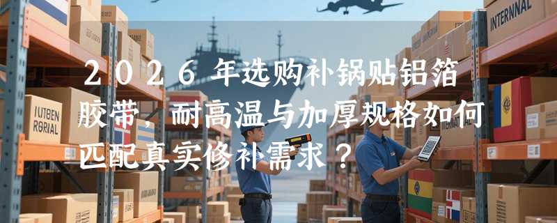 2026年选购补锅贴铝箔胶带，耐高温与加厚规格如何匹配真实修补需求？