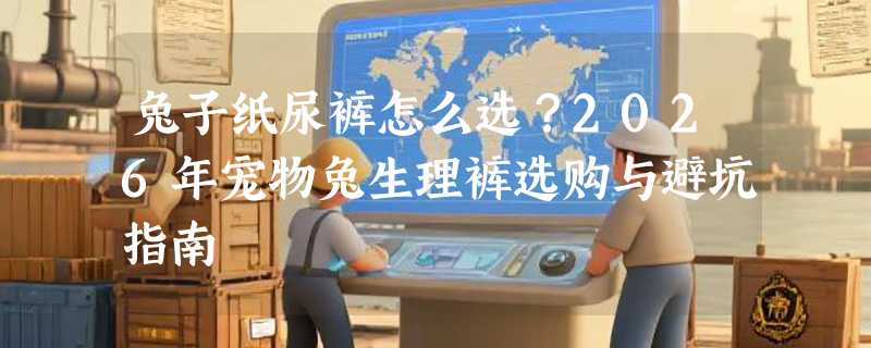 兔子纸尿裤怎么选？2026年宠物兔生理裤选购与避坑指南