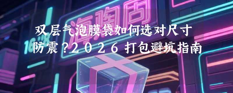 双层气泡膜袋如何选对尺寸防震？2026打包避坑指南