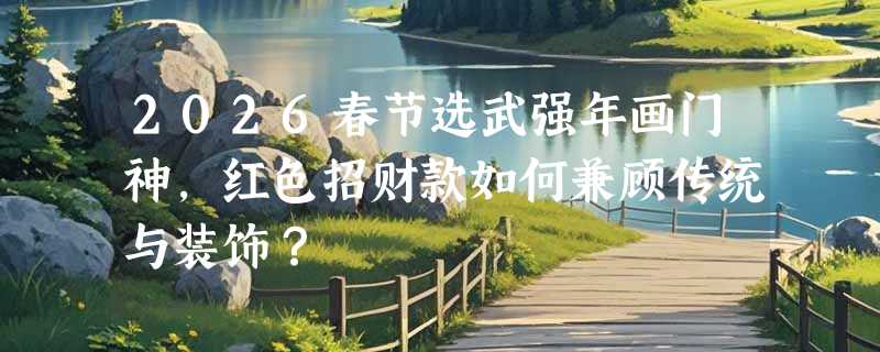 2026春节选武强年画门神，红色招财款如何兼顾传统与装饰？