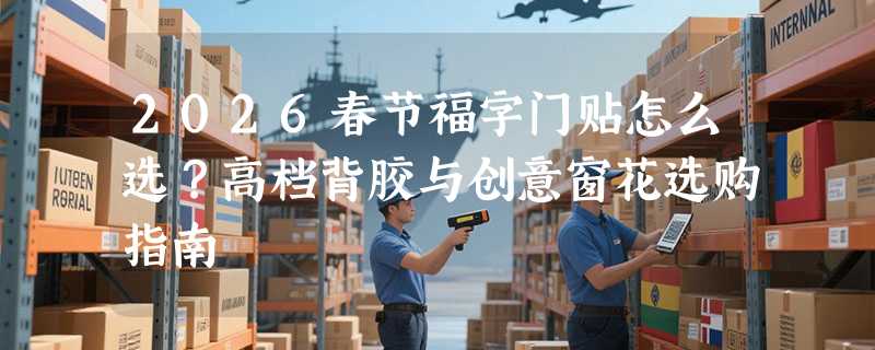 2026春节福字门贴怎么选？高档背胶与创意窗花选购指南
