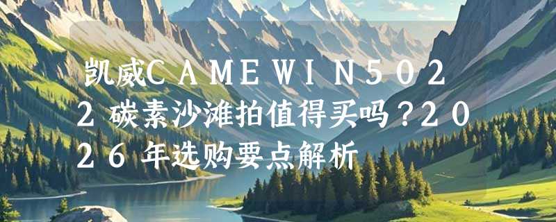 凯威CAMEWIN5022碳素沙滩拍值得买吗？2026年选购要点解析