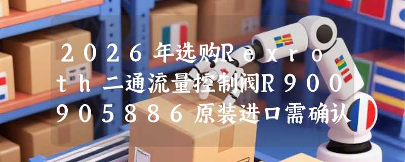 2026年选购Rexroth二通流量控制阀R900905886原装进口需确认哪些要点
