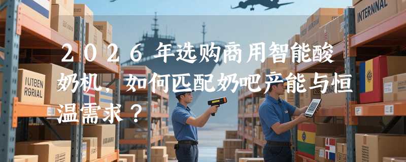 2026年选购商用智能酸奶机，如何匹配奶吧产能与恒温需求？