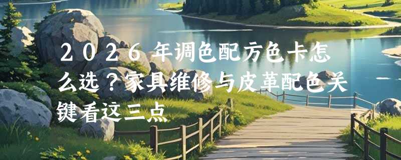 2026年调色配方色卡怎么选？家具维修与皮革配色关键看这三点