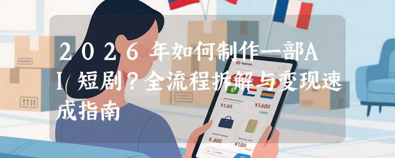 2026年如何制作一部AI短剧？全流程拆解与变现速成指南