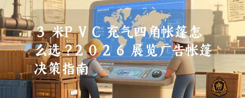 3米PVC充气四角帐篷怎么选？2026展览广告帐篷决策指南