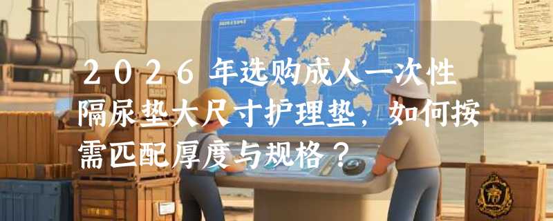 2026年选购成人一次性隔尿垫大尺寸护理垫，如何按需匹配厚度与规格？