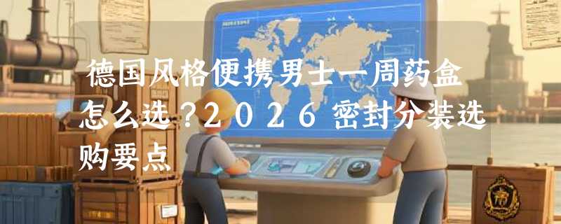 德国风格便携男士一周药盒怎么选？2026密封分装选购要点