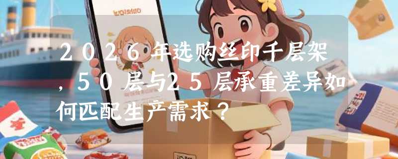 2026年选购丝印千层架，50层与25层承重差异如何匹配生产需求？