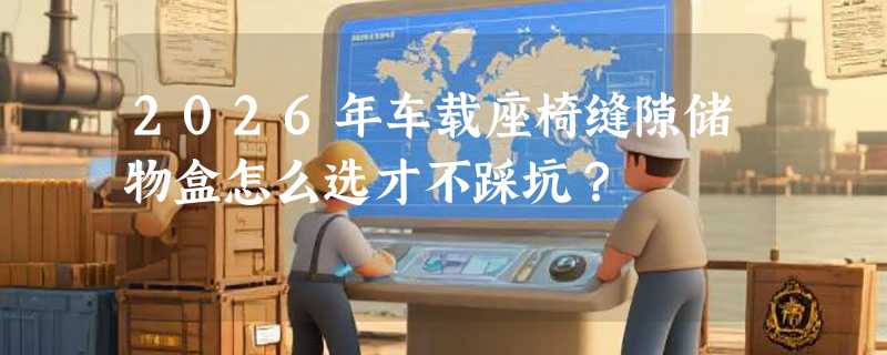 2026年车载座椅缝隙储物盒怎么选才不踩坑？