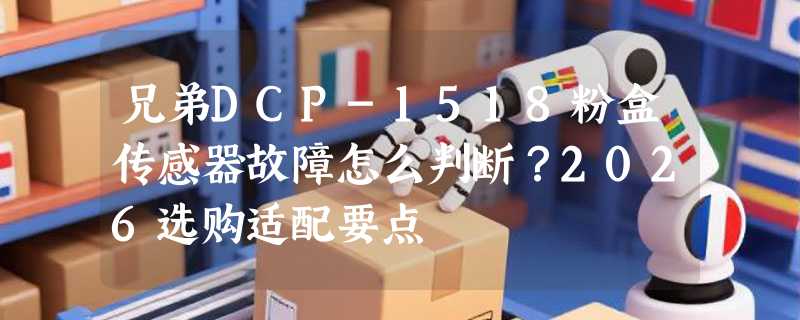兄弟DCP-1518粉盒传感器故障怎么判断？2026选购适配要点