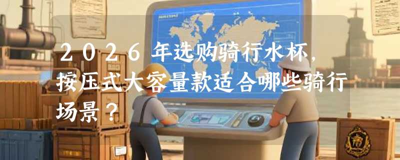 2026年选购骑行水杯，按压式大容量款适合哪些骑行场景？
