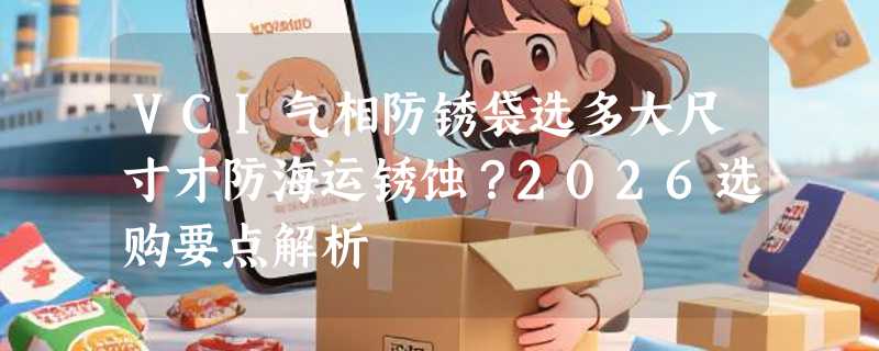 VCI气相防锈袋选多大尺寸才防海运锈蚀？2026选购要点解析