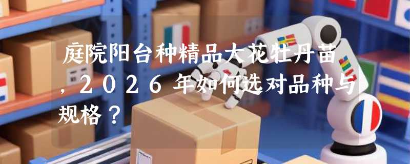 庭院阳台种精品大花牡丹苗，2026年如何选对品种与规格？