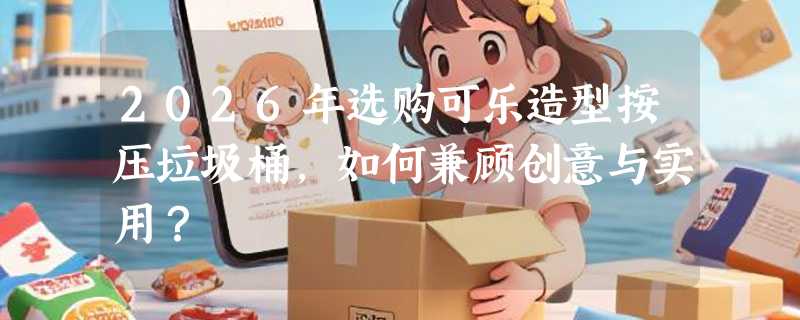 2026年选购可乐造型按压垃圾桶，如何兼顾创意与实用？