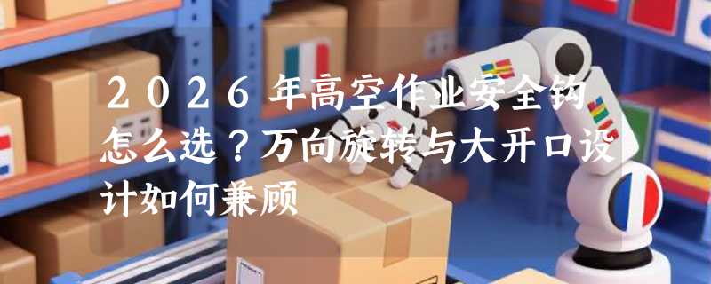 2026年高空作业安全钩怎么选？万向旋转与大开口设计如何兼顾