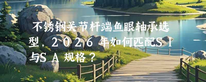 不锈钢关节杆端鱼眼轴承选型，2026年如何匹配SI与SA规格？