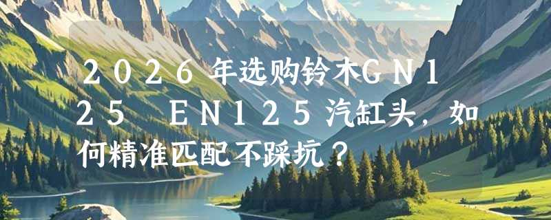 2026年选购铃木GN125 EN125汽缸头，如何精准匹配不踩坑？