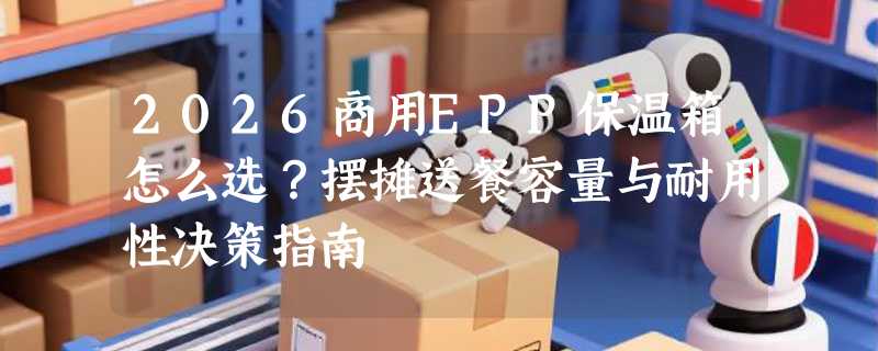 2026商用EPP保温箱怎么选？摆摊送餐容量与耐用性决策指南