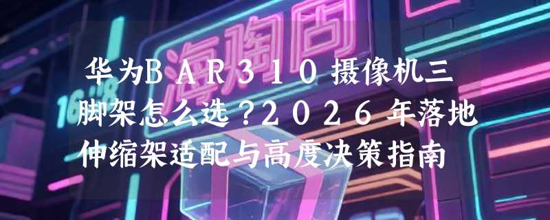 华为BAR310摄像机三脚架怎么选？2026年落地伸缩架适配与高度决策指南