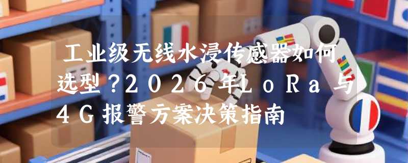 工业级无线水浸传感器如何选型？2026年LoRa与4G报警方案决策指南