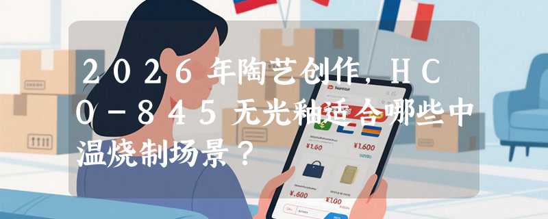 2026年陶艺创作，HCO-845无光釉适合哪些中温烧制场景？