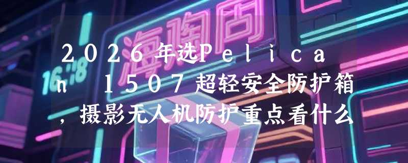 2026年选Pelican 1507超轻安全防护箱，摄影无人机防护重点看什么？