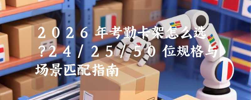 2026年考勤卡架怎么选？24/25/50位规格与场景匹配指南
