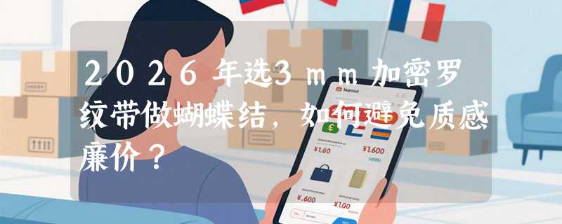 2026年选3mm加密罗纹带做蝴蝶结，如何避免质感廉价？