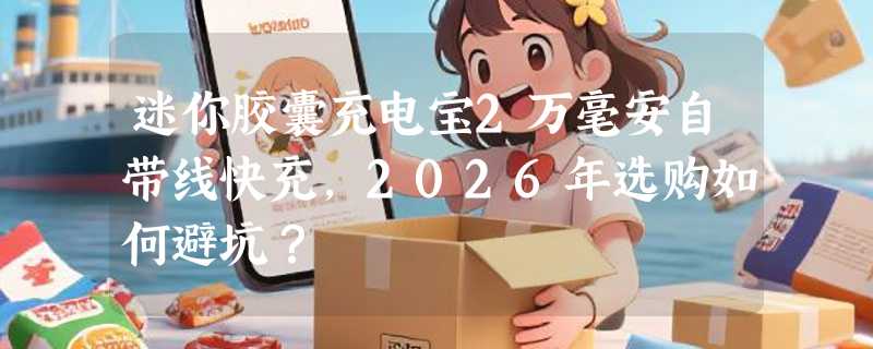 迷你胶囊充电宝2万毫安自带线快充，2026年选购如何避坑？