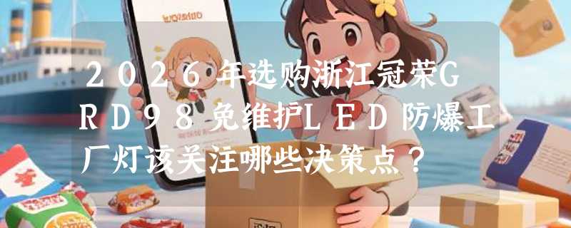 2026年选购浙江冠荣GRD98免维护LED防爆工厂灯该关注哪些决策点？