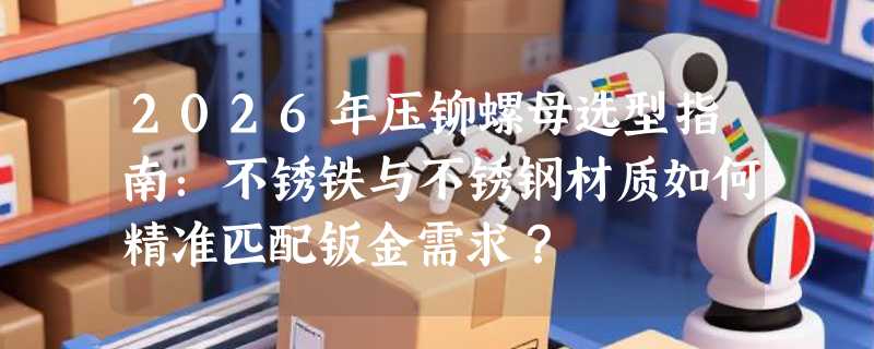 2026年压铆螺母选型指南：不锈铁与不锈钢材质如何精准匹配钣金需求？