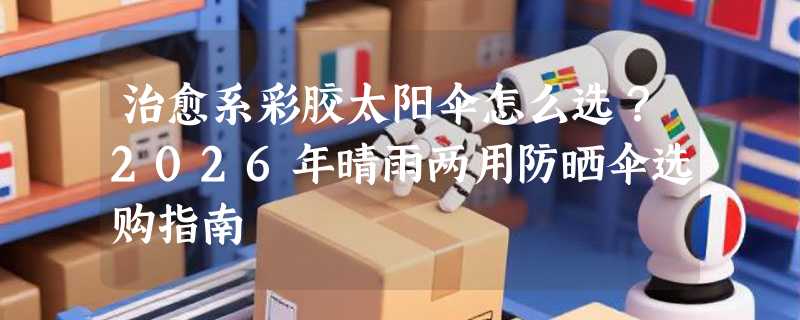 治愈系彩胶太阳伞怎么选？2026年晴雨两用防晒伞选购指南