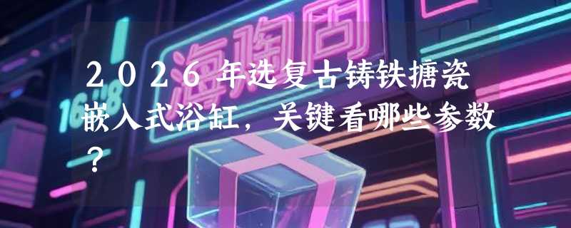 2026年选复古铸铁搪瓷嵌入式浴缸，关键看哪些参数？