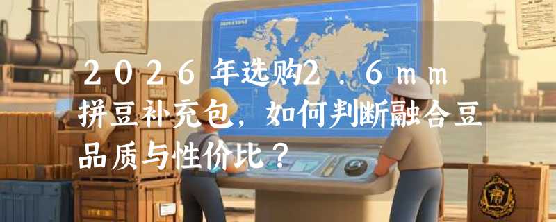 2026年选购2.6mm拼豆补充包，如何判断融合豆品质与性价比？
