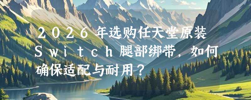 2026年选购任天堂原装Switch腿部绑带，如何确保适配与耐用？