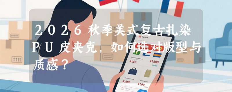 2026秋季美式复古扎染PU皮夹克，如何选对版型与质感？