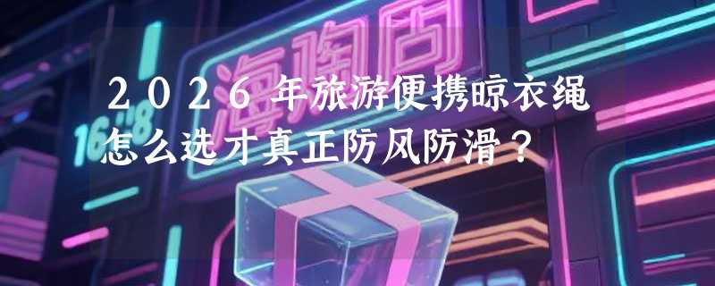 2026年旅游便携晾衣绳怎么选才真正防风防滑？