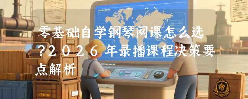 零基础自学钢琴网课怎么选？2026年录播课程决策要点解析