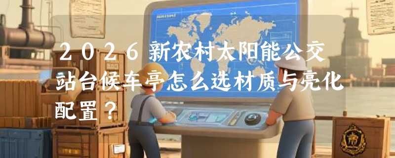 2026新农村太阳能公交站台候车亭怎么选材质与亮化配置？