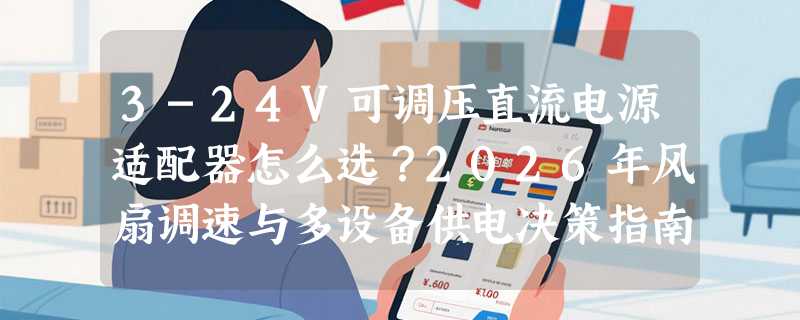 3-24V可调压直流电源适配器怎么选？2026年风扇调速与多设备供电决策指南