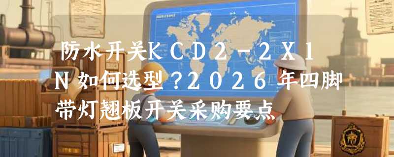 防水开关KCD2-2X1N如何选型？2026年四脚带灯翘板开关采购要点