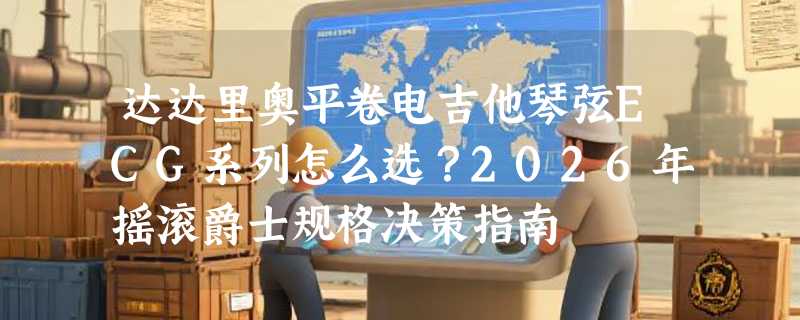 达达里奥平卷电吉他琴弦ECG系列怎么选？2026年摇滚爵士规格决策指南