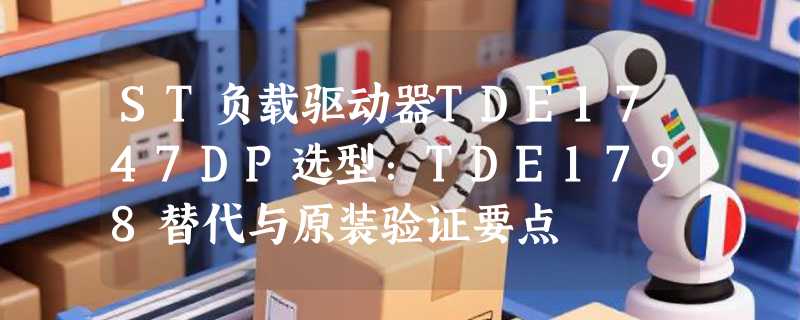ST负载驱动器TDE1747DP选型：TDE1798替代与原装验证要点