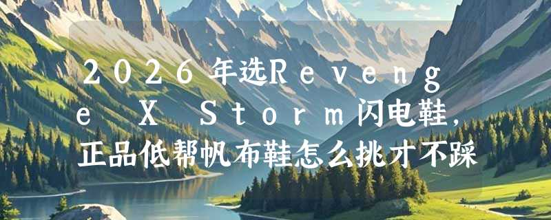 2026年选Revenge X Storm闪电鞋，正品低帮帆布鞋怎么挑才不踩坑？