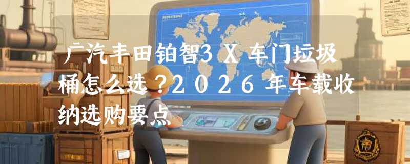 广汽丰田铂智3X车门垃圾桶怎么选？2026年车载收纳选购要点