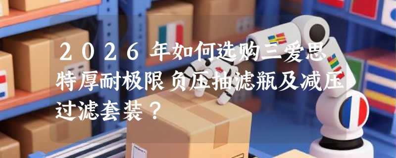 2026年如何选购三爱思特厚耐极限负压抽滤瓶及减压过滤套装？